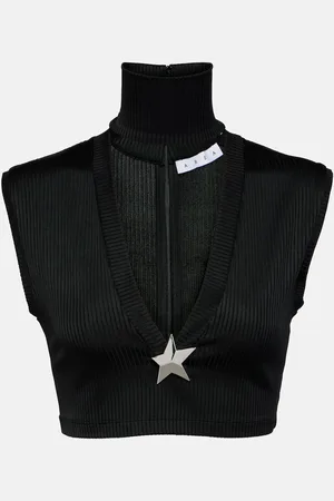 AREA Cropped-Top Star Stud