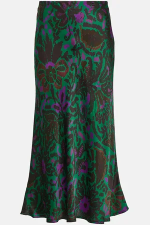 Velvet Bedruckter Midirock Kaiya aus Satin