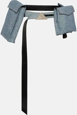 The Attico Gürtel aus Denim und Leder