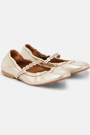 See by Chloé See By Chloé Ballerinas Chany aus Metallic-Leder