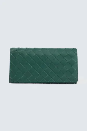 Bottega Veneta Portemonnaie Intrecciato aus Leder