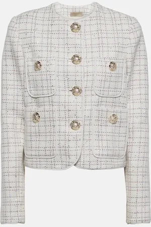 Elie saab Verzierte Jacke aus Tweed