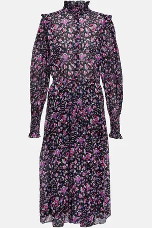 Marant Etoile Midikleid Galoa aus Baumwolle