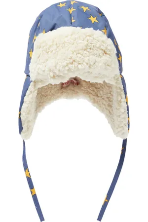 Tiny Cottons Bedruckte Mütze mit Faux Shearling