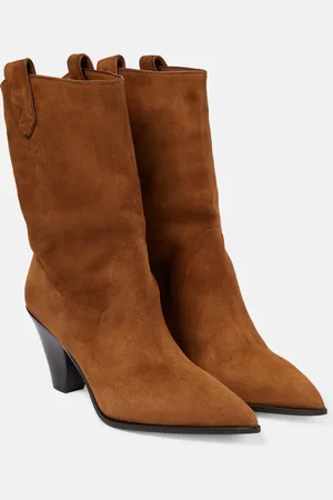 Aquazzura Westernstiefel Boogie aus Veloursleder