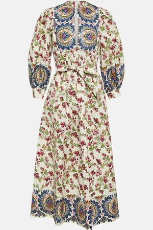 Etro Midikleid aus einem Baumwollgemisch
