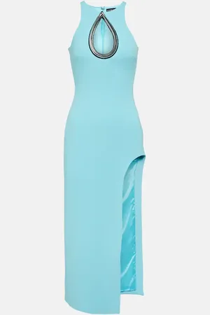 DAVID KOMA Verziertes Midikleid