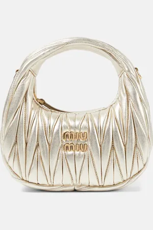 Miu Miu Tote Wander Mini aus Matelassé-Leder