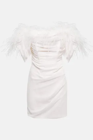 GIUSEPPE DI MORABITO Minikleid mit Federn