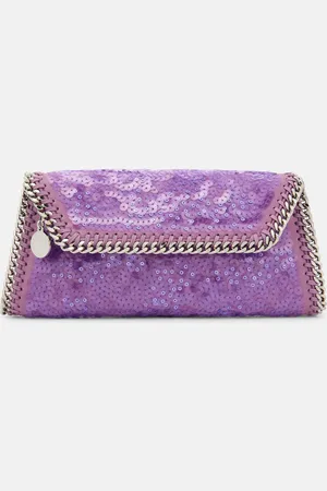Stella McCartney Clutch Falabella mit Pailletten