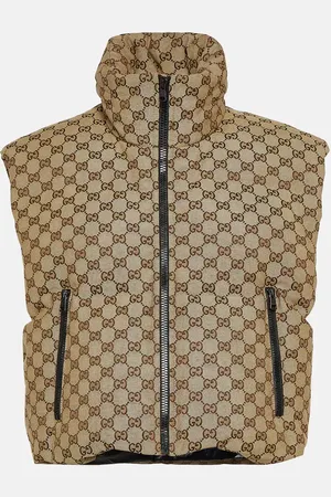 Gucci Wattierte Weste GG aus Canvas