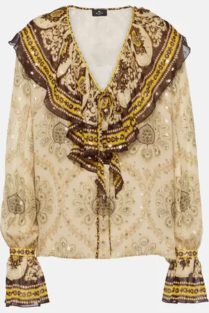 Etro Bluse aus einem Seidengemisch