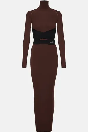 Alaïa Alaïa Maxikleid aus Jersey