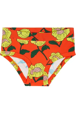 Mini Rodini High-Rise Badeshorts Flowers