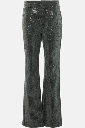 ROTATE Straight Jeans mit Pailletten