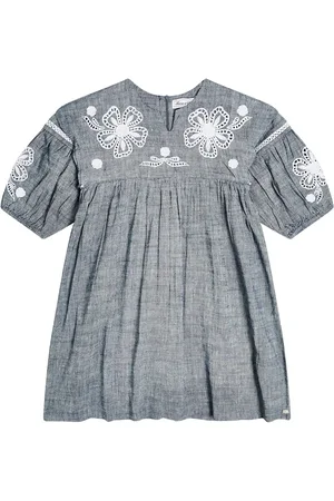 Tartine Et Chocolat Kleid aus Leinen und Baumwolle