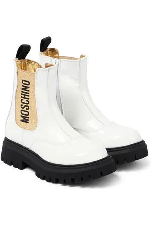 Moschino Stiefel aus Lackleder