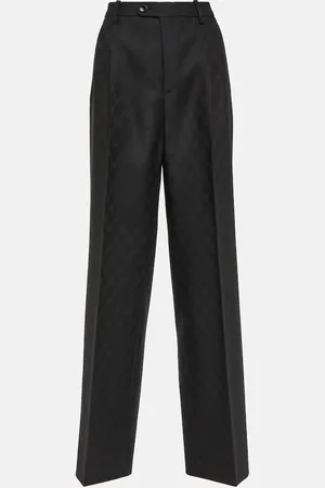 Gucci High-Rise-Hose GG aus Woll-Jacquard