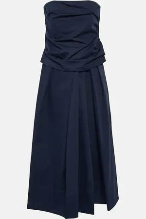 CO Midikleid aus Baumwolle und Seide