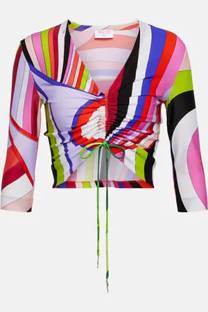 Puccini Cropped-Top Iride aus Jersey
