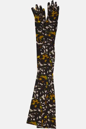 DRIES VAN NOTEN Bedruckte Handschuhe