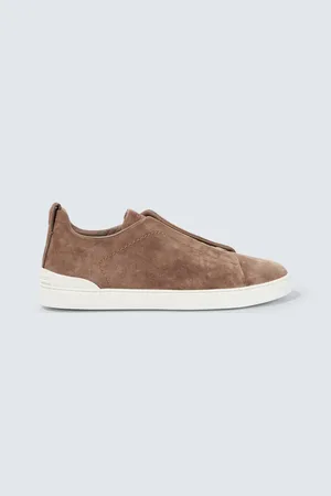 Ermenegildo Zegna Sneakers Triple Stitch aus Veloursleder