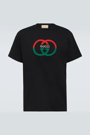 Gucci T-Shirt Interlocking G aus Baumwoll-Jersey