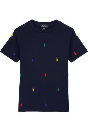 Ralph Lauren Besticktes T-Shirt aus Baumwolle