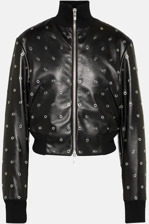 Alaïa Alaïa Verzierte Bomberjacke aus Leder