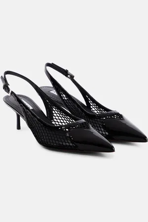 Alaïa Alaïa Slingback-Pumps aus Lackleder und Mesh