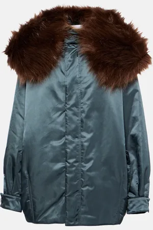 Alaïa Alaïa Bomberjacke mit Faux Fur