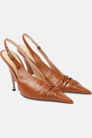 BLUMARINE Slingback-Pumps aus Leder