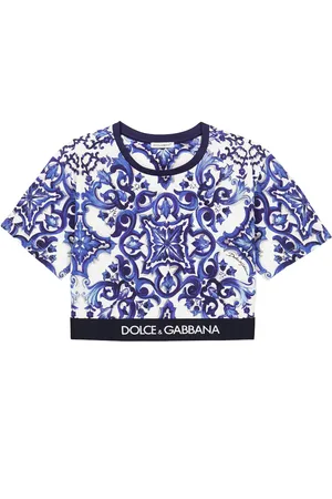 Dolce & Gabbana Bedrucktes T-Shirt aus Baumwoll-Jersey