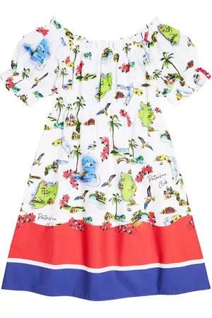 PATACHOU Bedrucktes Kleid aus Baumwolle