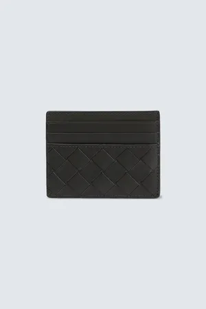 Bottega Veneta Kartenetui Intrecciato aus Leder