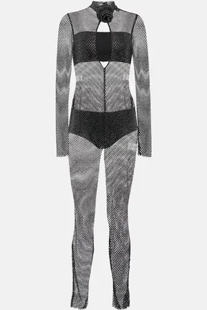 GIUSEPPE DI MORABITO Verzierter Jumpsuit aus Mesh
