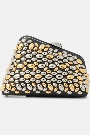 The Attico Verzierte Clutch Midnight Mini