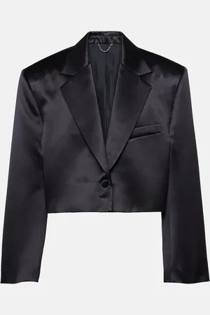 MAGDA BUTRYM Cropped-Blazer aus Wolle und Seide