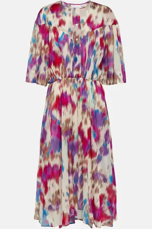 Marant Etoile Bedrucktes Midikleid aus Baumwolle