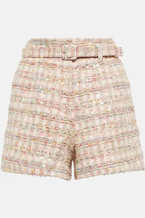 Self-Portrait Shorts aus Bouclé