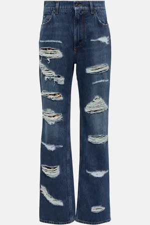 Dolce & Gabbana Distressed High-Rise Jeans