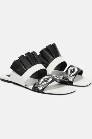 Puccini Bestickte Sandalen aus Leder