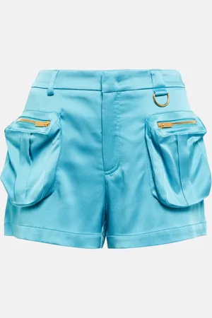BLUMARINE Low-Rise Shorts aus Satin