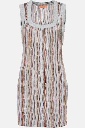 Missoni Verziertes Minikleid aus Häkelstrick