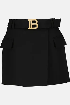 Balmain Minirock aus Wolle