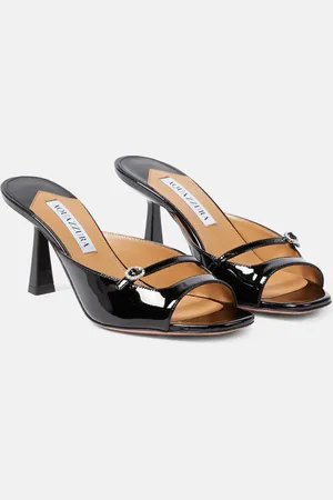 Aquazzura Pantoletten Soul Sister 75 aus Lackleder