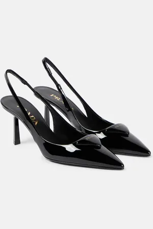Prada Slingback-Pumps aus Lackleder
