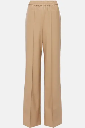 Wolford Weite High-Rise-Hose aus Lederimitat