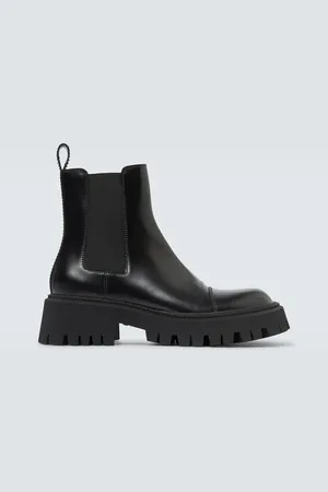 Balenciaga Chelsea Boots Tractor aus Leder