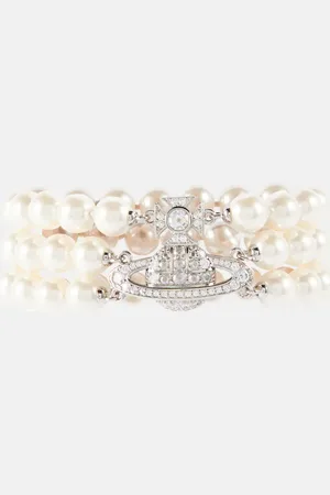 Vivienne Westwood Armband Graziella aus Zierperlen mit Kristallen
